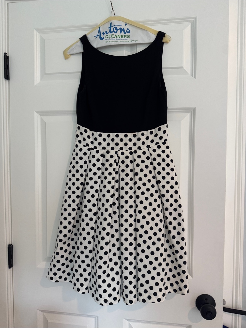 Ralph Lauren Black and White Polka Dot Dress